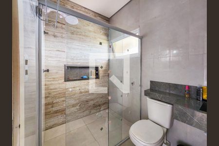 Banheiro da Suíte 1 de casa de condomínio para alugar com 3 quartos, 134m² em Jardim Jacinto, Jacareí
