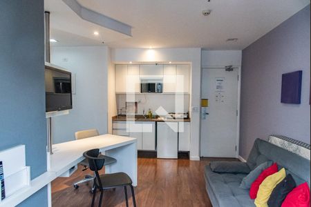 Sala/cozinha de kitnet/studio para alugar com 1 quarto, 36m² em Vila Mariana, São Paulo