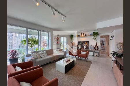 Sala de apartamento para alugar com 3 quartos, 219m² em Campo Belo, São Paulo