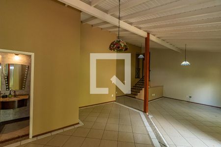 Sala de Estar/Jantar  de casa de condomínio para alugar com 3 quartos, 197m² em Loteamento Caminhos de San Conrado (sousas), Campinas