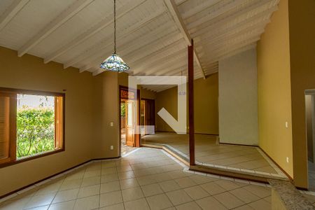 Sala de Estar/Jantar  de casa de condomínio para alugar com 3 quartos, 197m² em Loteamento Caminhos de San Conrado (sousas), Campinas