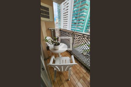 Varanda da Sala de apartamento para alugar com 3 quartos, 130m² em Gonzaga, Santos