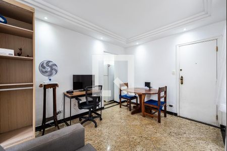 Sala de apartamento para alugar com 1 quarto, 55m² em Ponta da Praia, Santos