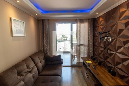 Sala de Estar de apartamento à venda com 2 quartos, 61m² em Campininha, São Paulo