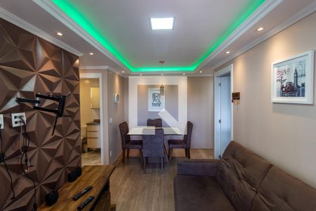 Sala de Estar de apartamento à venda com 2 quartos, 61m² em Campininha, São Paulo