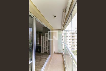 Varanda da Sala de apartamento para alugar com 1 quarto, 35m² em Panamby, São Paulo