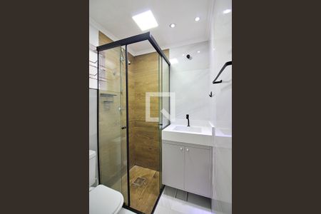 Banheiro Social de apartamento para alugar com 1 quarto, 50m² em Centro, São Bernardo do Campo