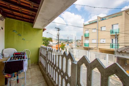 Varanda da sala de casa à venda com 3 quartos, 120m² em Jardim Santo André, Santo André