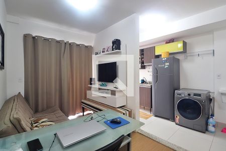 Sala de apartamento à venda com 1 quarto, 45m² em Campestre, Santo André