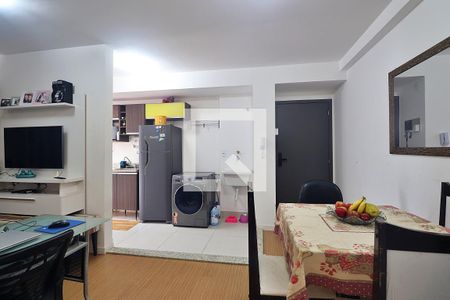 Sala de apartamento à venda com 1 quarto, 45m² em Campestre, Santo André