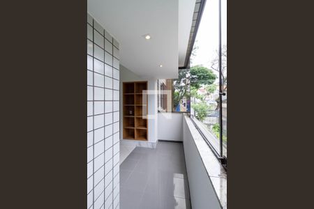 Varanda da sala de apartamento à venda com 4 quartos, 144m² em Liberdade, Belo Horizonte