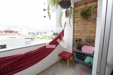 Varanda  de apartamento à venda com 3 quartos, 75m² em Jardim Riacho das Pedras, Contagem