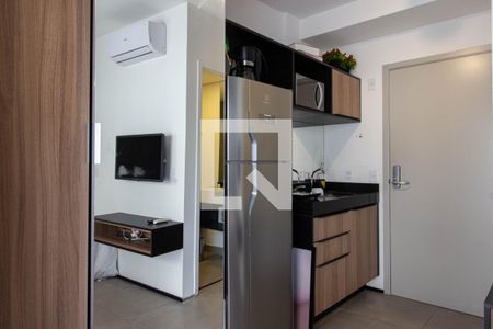 Cozinha de apartamento para alugar com 1 quarto, 21m² em Vila Mariana, São Paulo