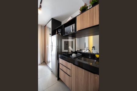 Cozinha de apartamento para alugar com 1 quarto, 21m² em Vila Mariana, São Paulo