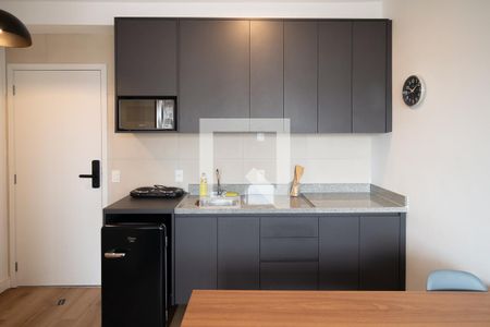 Sala / Cozinha de kitnet/studio à venda com 1 quarto, 28m² em Bela Vista, São Paulo