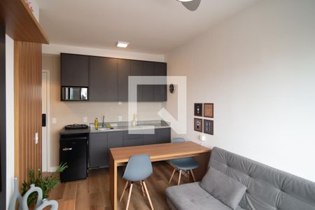 Sala / Cozinha de kitnet/studio à venda com 1 quarto, 28m² em Bela Vista, São Paulo