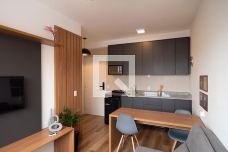 Sala / Cozinha de kitnet/studio à venda com 1 quarto, 28m² em Bela Vista, São Paulo