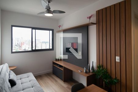 Sala / Cozinha de kitnet/studio à venda com 1 quarto, 28m² em Bela Vista, São Paulo