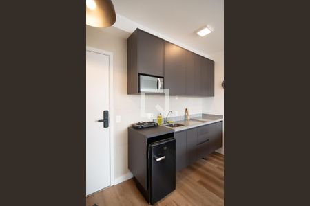 Sala / Cozinha de kitnet/studio à venda com 1 quarto, 28m² em Bela Vista, São Paulo