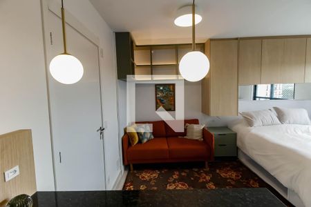 Studio para alugar com 27m², 1 quarto e 1 vaga Studio para alugar com 27m², 1 quarto e 1 vagaSala