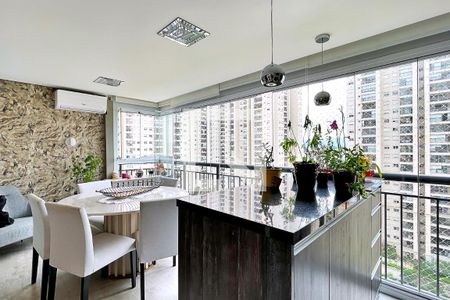 Varanda Gourmet de apartamento à venda com 3 quartos, 122m² em Jardim Flor da Montanha, Guarulhos