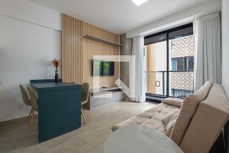 Sala/Cozinha de apartamento para alugar com 2 quartos, 55m² em Pinheiros, São Paulo