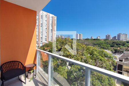 Varanda da Sala de apartamento para alugar com 1 quarto, 38m² em Cambuí, Campinas