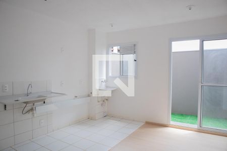 Sala/Cozinha/Área de Serviço de apartamento para alugar com 2 quartos, 50m² em Jardim Santa Clara do Lago Ii, Hortolândia