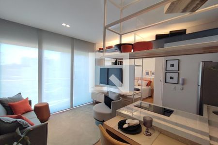 Cozinha de apartamento para alugar com 1 quarto, 39m² em Cambuí, Campinas