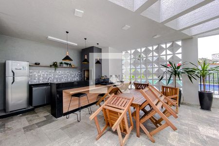 Área comum - Churrasqueira de apartamento para alugar com 1 quarto, 25m² em Brás, São Paulo
