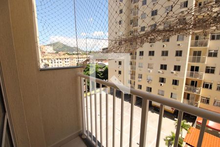 Varanda da sala de apartamento para alugar com 2 quartos, 52m² em Todos Os Santos, Rio de Janeiro