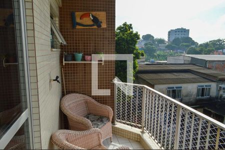 Varanda da Sala de apartamento para alugar com 2 quartos, 80m² em Taquara, Rio de Janeiro