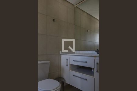 Banheiro da Suíte de apartamento à venda com 3 quartos, 76m² em Cristal, Porto Alegre