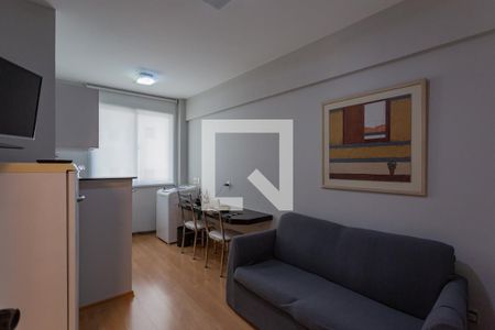 Sala/Cozinha de apartamento à venda com 1 quarto, 40m² em Savassi, Belo Horizonte