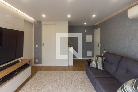 Sala e varanda gourmet de apartamento à venda com 1 quarto, 49m² em Vila Mariana, São Paulo