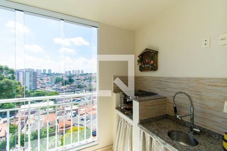 Varanda gourmet de apartamento à venda com 3 quartos, 75m² em Vila Paulo Silas, São Paulo