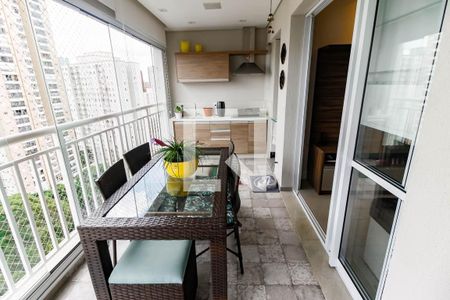 Varanda da Sala de apartamento à venda com 3 quartos, 96m² em Vila Andrade, São Paulo