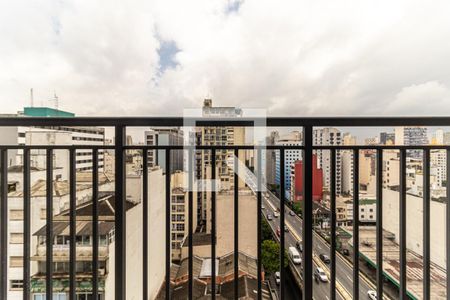Varanda de kitnet/studio para alugar com 1 quarto, 26m² em Vila Buarque, São Paulo
