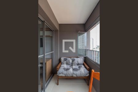 Studio para alugar com 28m², 1 quarto e sem vagaVaranda