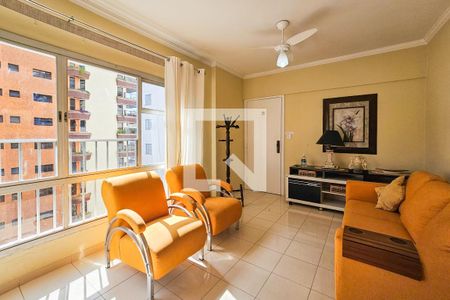 Sala de apartamento para alugar com 3 quartos, 103m² em Barra Funda, Guarujá