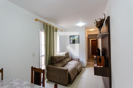 Sala de apartamento à venda com 2 quartos, 54m² em Campestre, Santo André