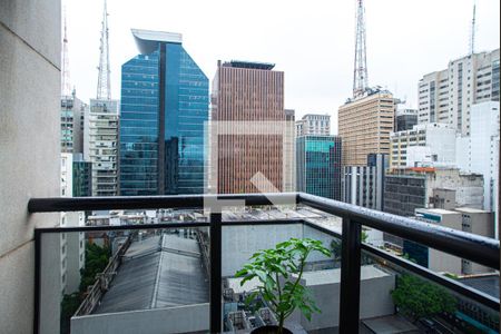 Varanda da Sala de apartamento para alugar com 1 quarto, 48m² em Consolação, São Paulo