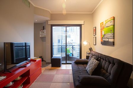 Sala de apartamento para alugar com 1 quarto, 48m² em Consolação, São Paulo