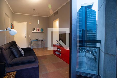 Varanda da Sala de apartamento para alugar com 1 quarto, 48m² em Consolação, São Paulo