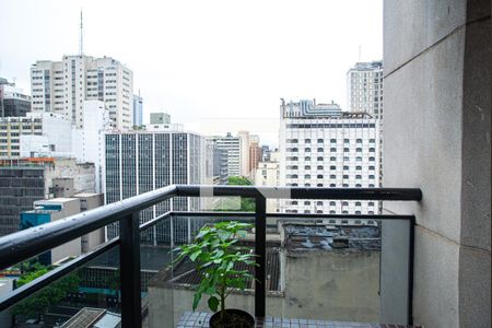Varanda da Sala de apartamento para alugar com 1 quarto, 48m² em Consolação, São Paulo