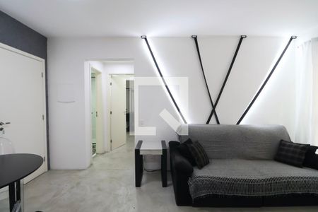 Sala de apartamento para alugar com 2 quartos, 70m² em Loteamento João Batista Julião, Guarujá