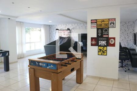 Área comum - Sala de jogos de apartamento para alugar com 2 quartos, 70m² em Loteamento João Batista Julião, Guarujá