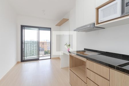Sala/Cozinha de apartamento para alugar com 1 quarto, 33m² em Santo Amaro, São Paulo