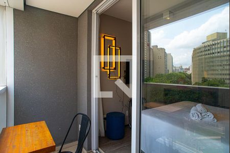 Studio à venda com 20m², 1 quarto e sem vagaVaranda da Sala/Quarto