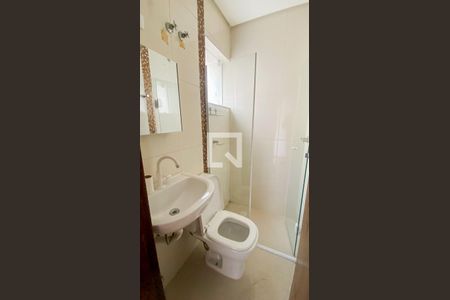 Banheiro da Suíte  de apartamento para alugar com 2 quartos, 50m² em Vila Camilopolis, Santo André